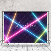 Aperturee - Colorful Neon Lights Stage Portrait Photo Backdrop